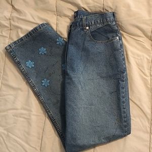 Adolfo Beaded Jeans